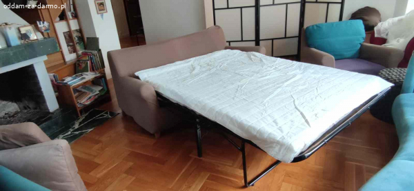 Rozkładana kanapa i dwa fotele z Ikei za darmo